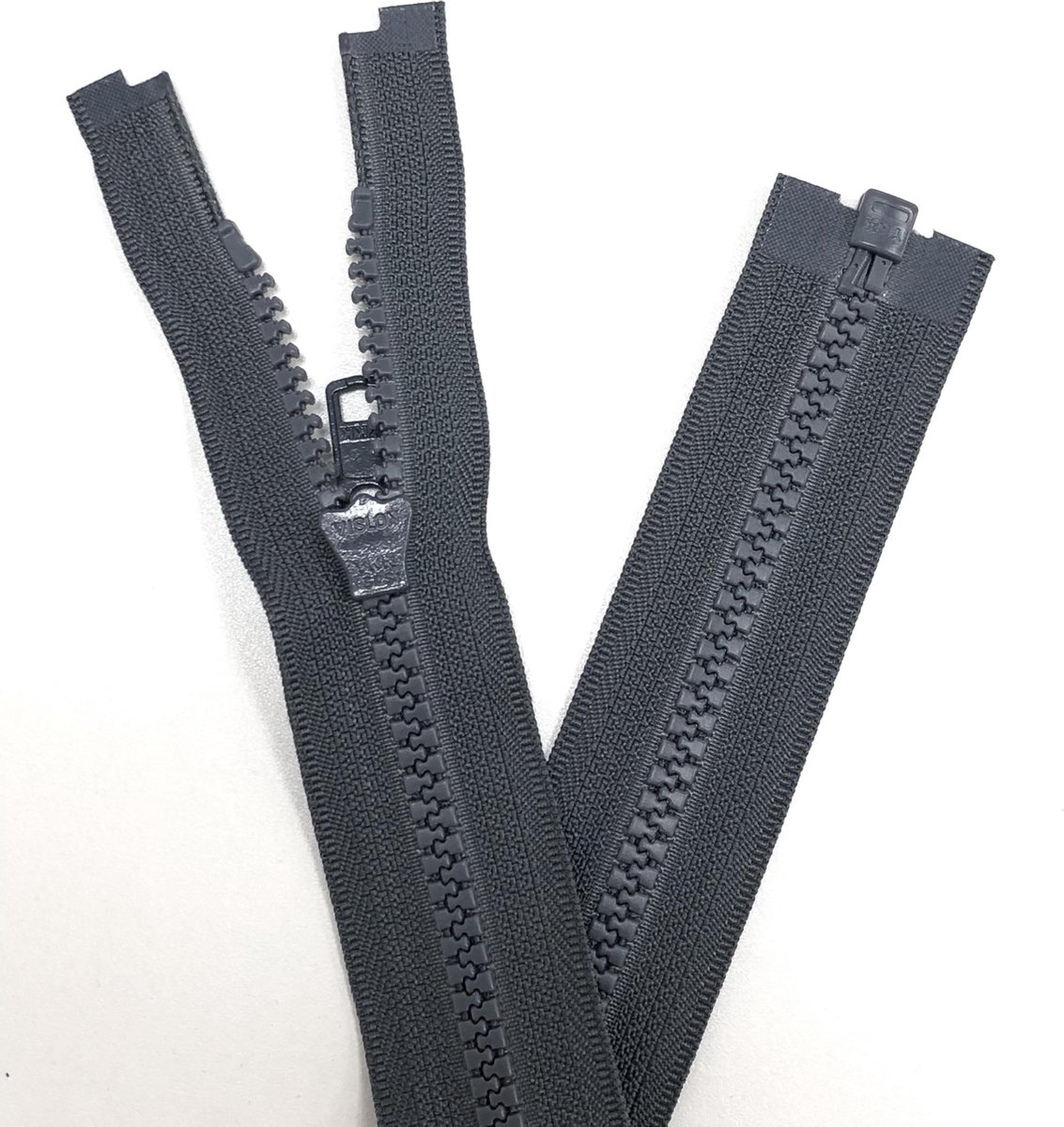 Zip Fermeture Eclair à Glissière Noir En 60 Cm Ouvrable à Coudre Zip
