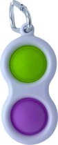 Mini Fidget Simple Dimple Spinner - Paars/groen - Pop it - Fidget Toys - Let op 2 stuks