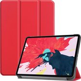 Voor iPad Pro 11 inch 2020 Custer Texture Smart PU lederen tas met slaap / waakfunctie en drievoudige houder (scharlaken)