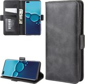 Voor Huawei P40 dual-side magnetische gesp horizontale flip pu lederen case met houder & kaartsleuven & portemonnee (zwart)