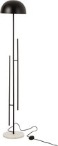 J-Line Lamp Staand Viya Ijzer/Marmer Zwart/Wit