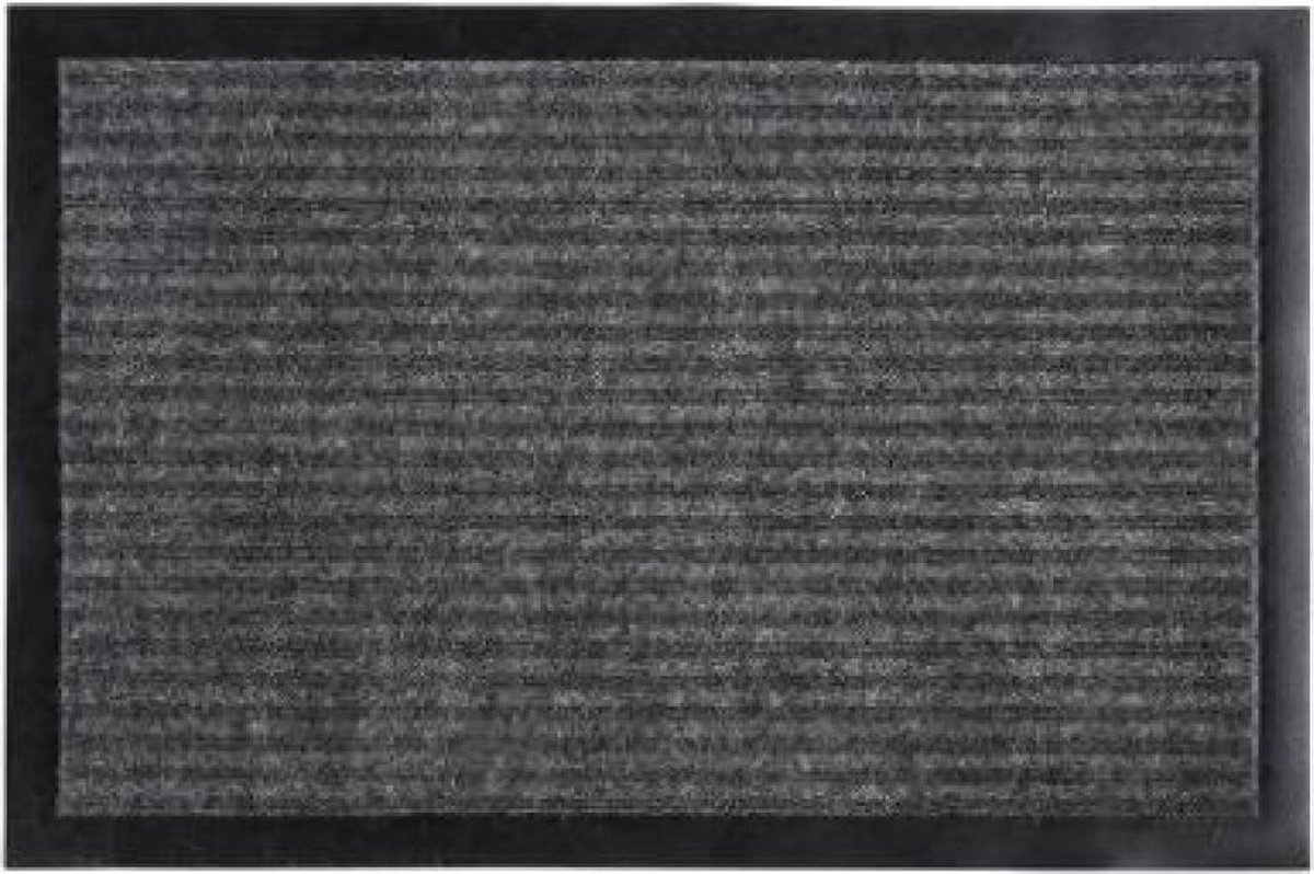 Deurmat - schoonloopmat grijs - 60 cm x 40 cm - antislip
