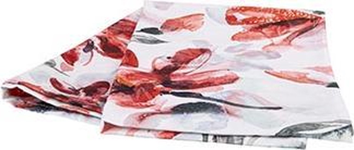 Cosy&Trendy tafelloper - Pink flowers - 40 x 140 cm