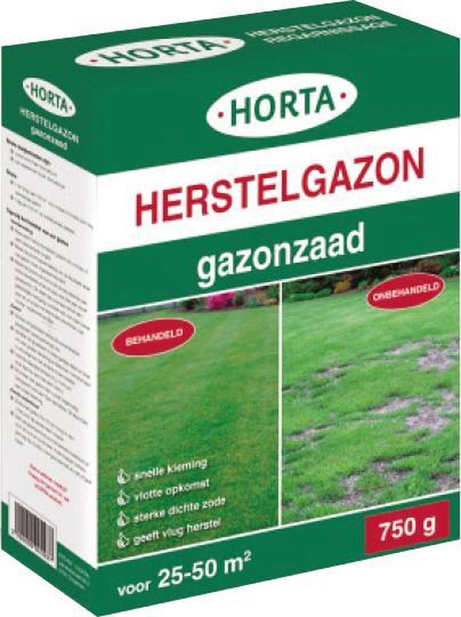 Horta - herstelgazon - gazonzaad - 750gram - graszaad herstel - 30 - 50m2