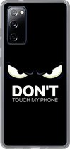 Samsung Galaxy S20FE - Smart cover - Transparant - Don't - Touch - My - Phone