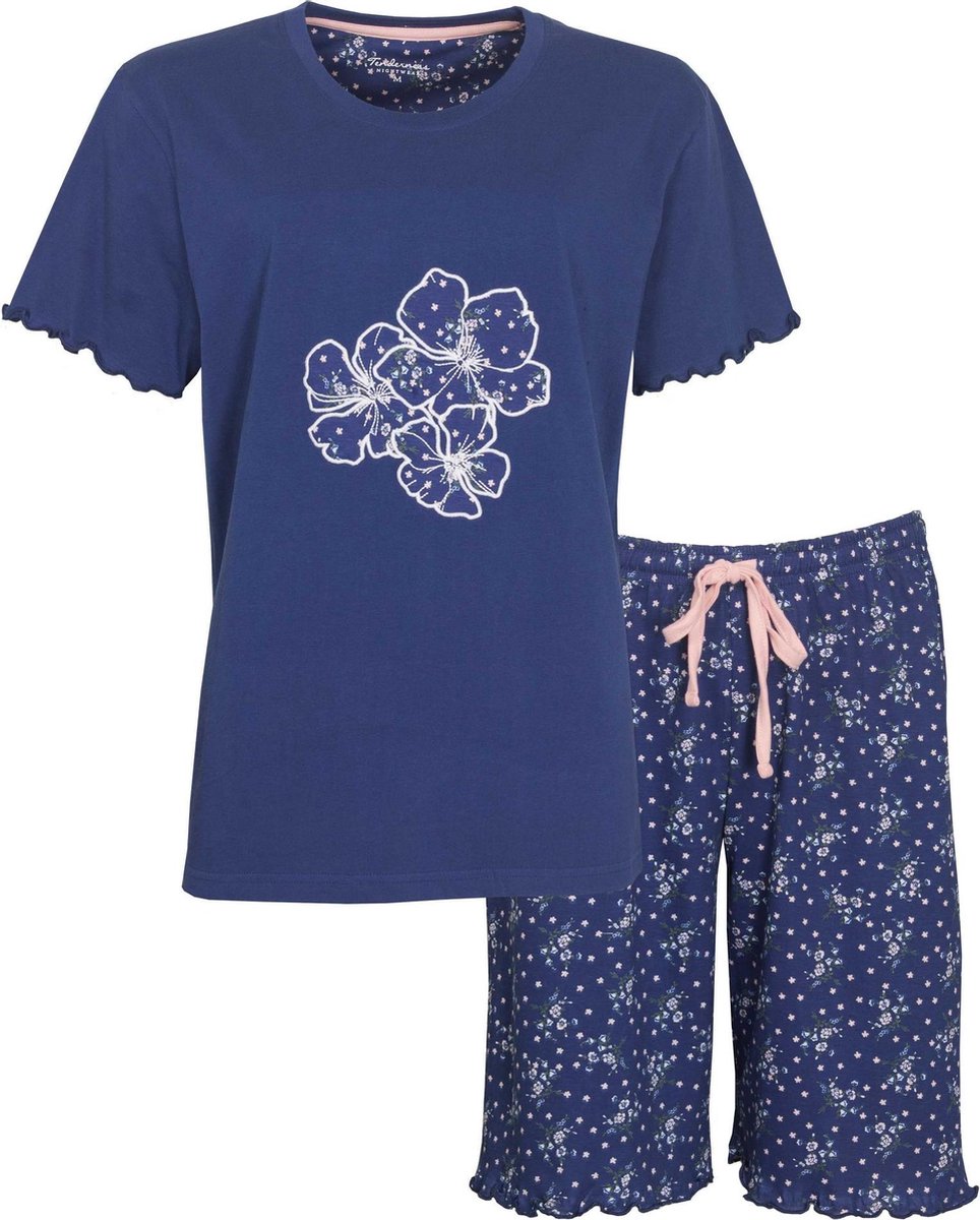 Tenderness Dames Shortama blauw TESAD1006A Maten: XXL