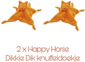 Happy Horse-knuffeldoekje-Dikkie Dik-set van 2