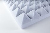 Isowen Geluidsisolatie Nieuwe Piramide Studioschuim - Melamine - Brandveilig - Licht Van Kleur - Zelfklevend - 30 x 30 x 5 cm - 6 Studio Schuimen