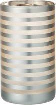 J-Line T-Lh Streep Glas Wit/Goud Large 12X12x20cm