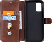 Samsung Galaxy A02s Hoesje Portemonnee Retro Book Case Bruin
