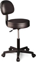 ZenGrowth Tabouret met rugleuning - Zwart