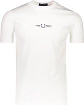 Fred Perry T-shirt Wit Normaal - Maat XXL - Heren - Lente/Zomer Collectie - Katoen