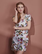 ESSENZA Isa Fleur Nachthemd Korte Mouw Grijs - M