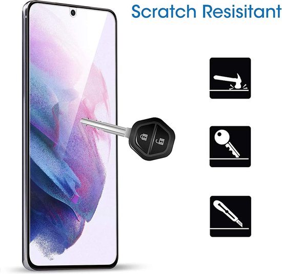 Protecteur d'écran Samsung Galaxy S21 [Lot de 2] Protecteur d'écran en Glas trempé