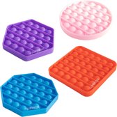 Pop It Fidget Toy Speelgoed – Fidget Toys - per 4 stuks – Pop-it – Popit – Bekend van TikTok - Stress Pop'n play - Pakket C