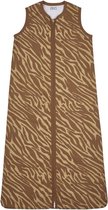 Meyco baby zomerslaapzak zebra - Camel - 110 cm - slaapzak - slapen - bedtijd - zomer - baby - zebraprint