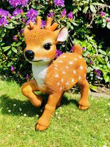 Bambi groot - 70 cm - hert - hertje - ree - rendier - jong - polyester - polyresin - polystone - hoogkwalitatieve kunststof - decoratiefiguur - interieur - accessoire - voor binnen - voor bui