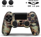 Gadgetpoint! | PS4 - Playstation 4 | Siliconen Controller Hoesjes | Camo | Bruin