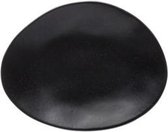 Costa Nova Riviera - servies - brood bordje Sable Noir - aardewerk - mat zwart - set van 2 - 15,4 cm rond