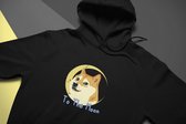 Dogecoin Moon Meme Hoodie | To The Moon | Cryptocurrency | Bitcoin btc | Ethereum ETH | Crypto | Unisex Maat XS