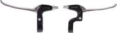 Remgreepset Saccon voor rollerbrake - 4 vingers - zwart / zilver