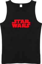 Tanktop Zwart met Rood “ Star Wars “ logo Size M
