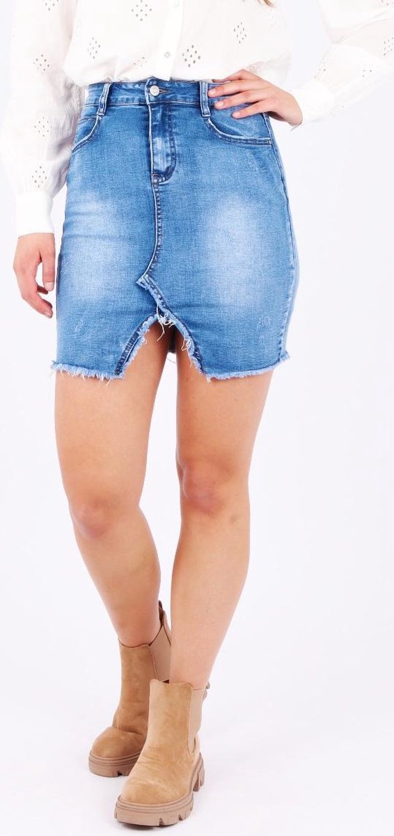VS Miss 6148 - Denim Split Skirt