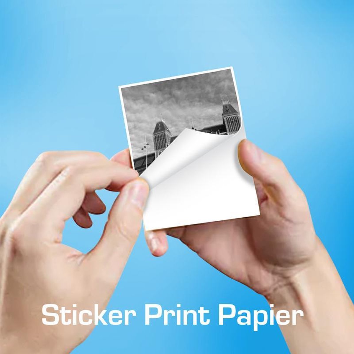 kleuring alarm matras InBlue sticker papier voor Pocket Printer - zelfklevend wit papier | bol.com