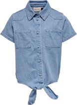 Kids Only bloes meisjes - blauw - KONlise - maat 116