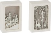 J-Line Kader 3D Led Winter Hoog Wit Assortiment Van 2