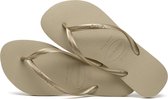 Havaianas Slim Dames Slippers - Sand Grey/Light Golden - Maat 37/38