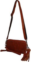 Bag2Bag Schoudertasje / Clutch / Portemonnee Gibson Tan Cognac