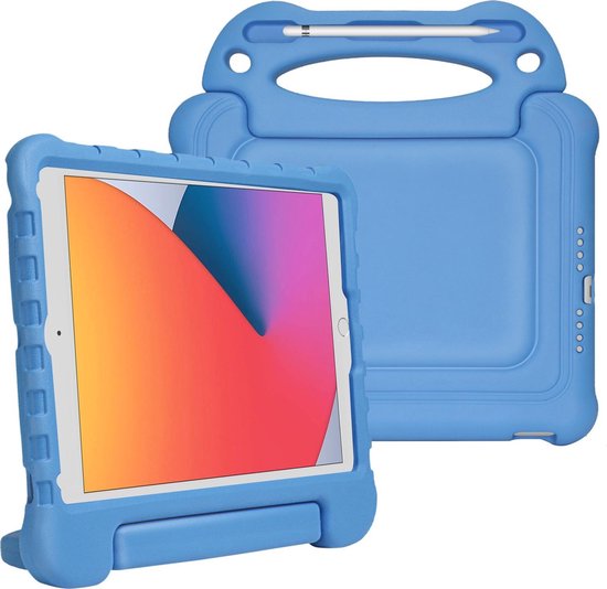 Manuscript warm blootstelling Cazy iPad 2021/2020 hoes Kinderen - 10.2 inch - Draagbare tablet kinderhoes  met... | bol.com