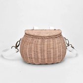 Rotan mand -  opbergmand kindermand - fietsmand - klein naturel