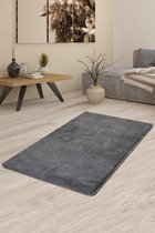 Nerge.be | Milano Smoked Grey80x140 cm | %100 Acrylic - Handmade | Decorative Rug | Antislip | Washable in the Machine | Soft surface