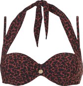 TC WoW - Ten Cate - Multiway Bikini Top Leopard - maat 40B - Dierenprint Rood Zwart