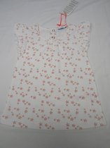 noukie's, fille, t-shirt à mancherons, blanc avec étoiles roses, 12 mois 80