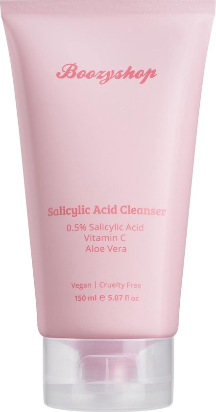 Boozyshop ® Salicylic Acid Cleanser - Gezichtsreiniger - Hydrateert en kalmeert je huid - Reinigt je poriën - Verwijdert dode huidcellen - Bevat Vitamine C - Vegan - 150 ml