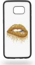 Golden lips Telefoonhoesje - Samsung Galaxy S7 Edge