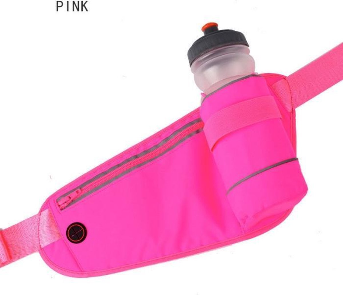 Heupband Running belts, waterdichte heuptas met drinkwatergordel, verstelbare sportriemtas voor hardlopen en wandelen - roze