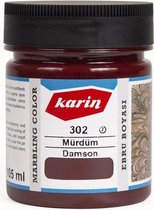 Karin Marbling Paint - Damson 302 - 105 ml