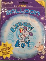 Verjaardag jongen  ballon, star 45 cm