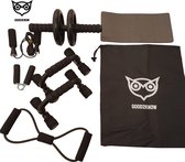Good2Know Fitness set - Krachttraining - Opdruksteunen - Springtouw - Handknijper - ab roller - buikspiertrainers- Knie matje - Weerstandsband