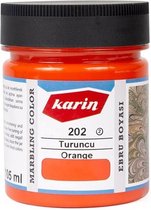 Ebru / Papiermarmer Verf - Oranje - 105 ml