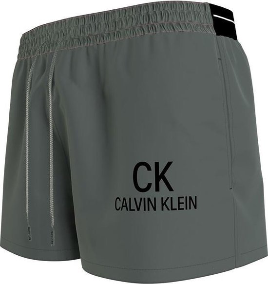 Calvin Klein intense power logo zwemshort groen