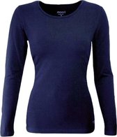 MOOI! Company- T-shirt Sylvia - Lange mouw - Aansluitend model - Kleur Navy - XXL