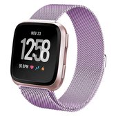 Fitbit Versa 2 Milanese Band  Roze - Maat: ML