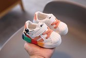 Kinderschoenen - Sneakers - Oranje sneakers - Meisjesschoenen - Maat 24
