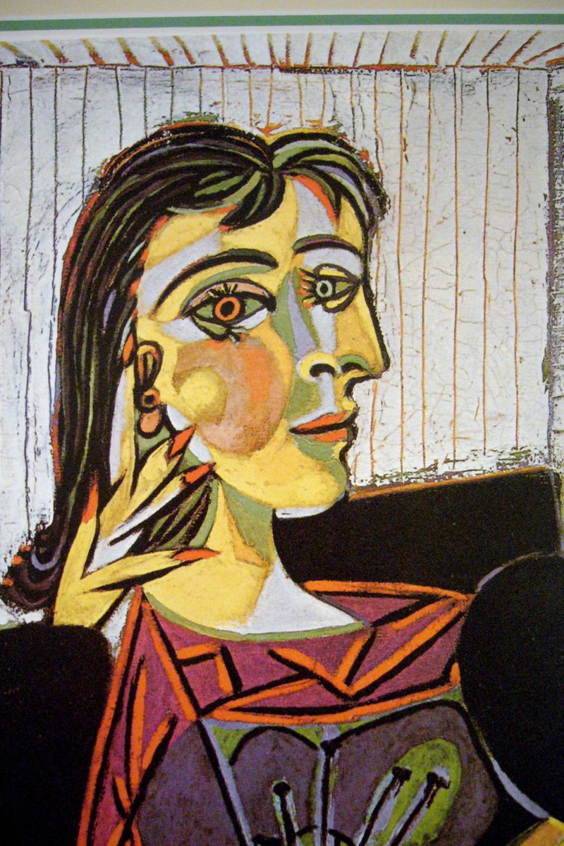 Catch Projecten Poster in dubbel passe-partout - Pablo Picasso - Portrait of Dora Maar - 50 x 60 cm Kleur