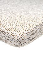 Meyco Baby Cheetah hoeslaken boxmatras - camel - 75x95cm